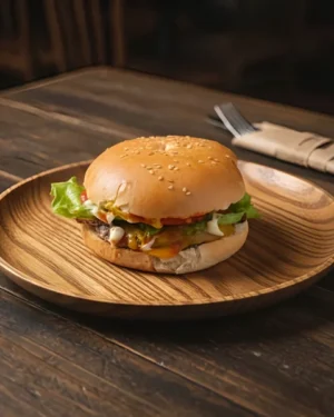 Hamburguesa simple sin papas